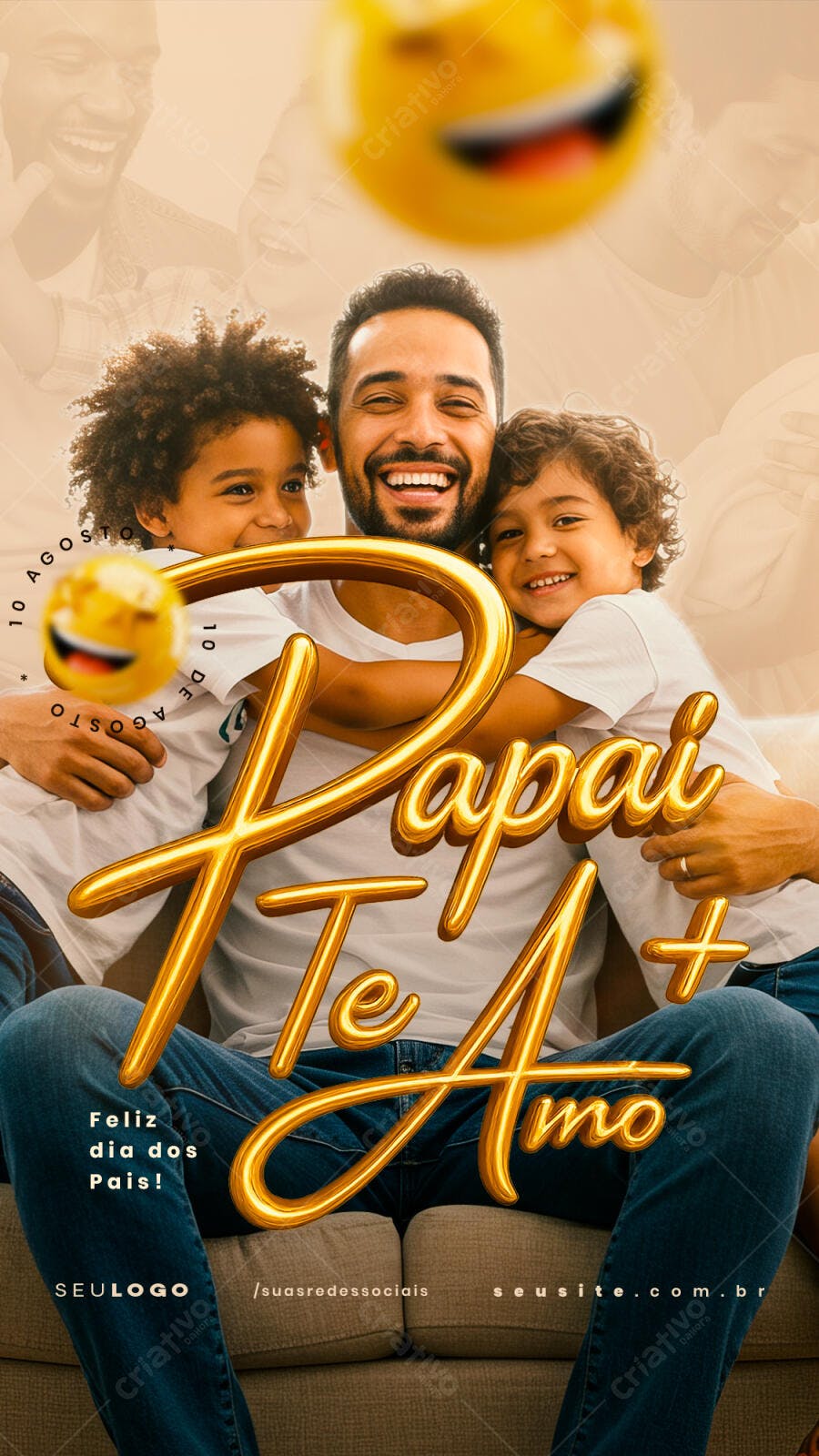 Flyer para Dia dos Pais PSD Editável
