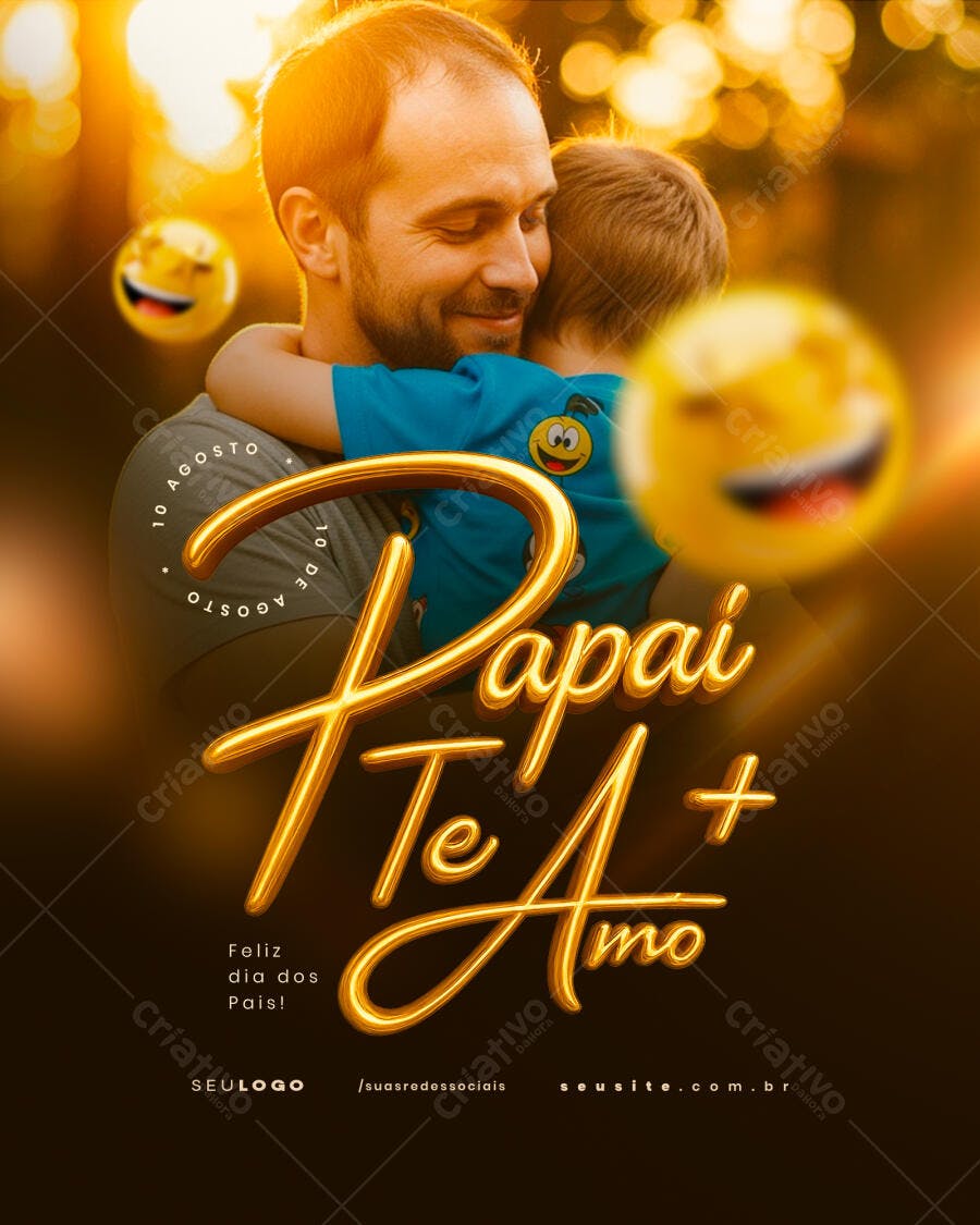 Flyer para Dia dos Pais PSD Editável