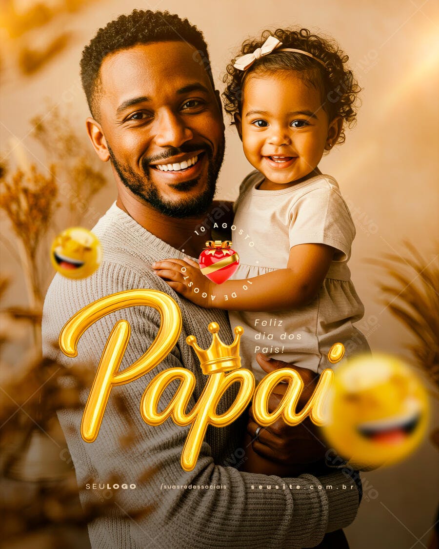 Post para o Dia dos Pais PSD Editável