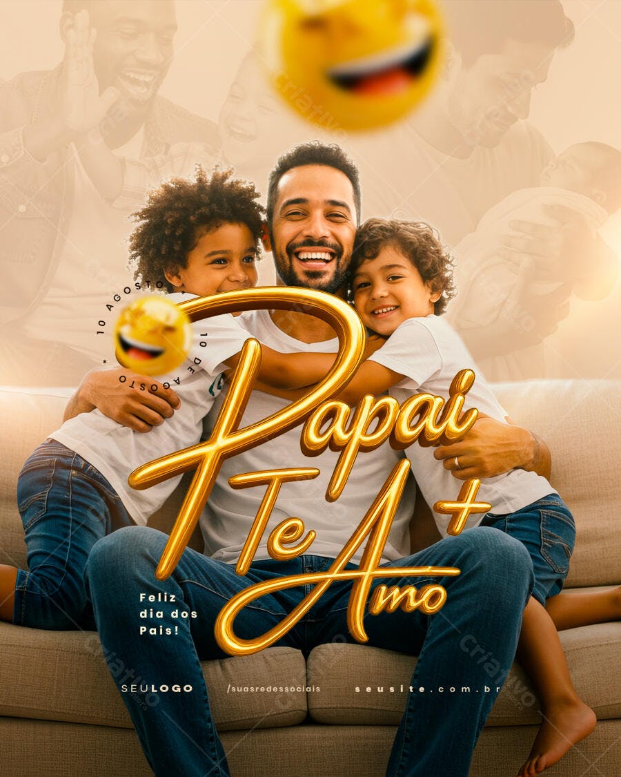 Post para Dia dos Pais PSD Editável