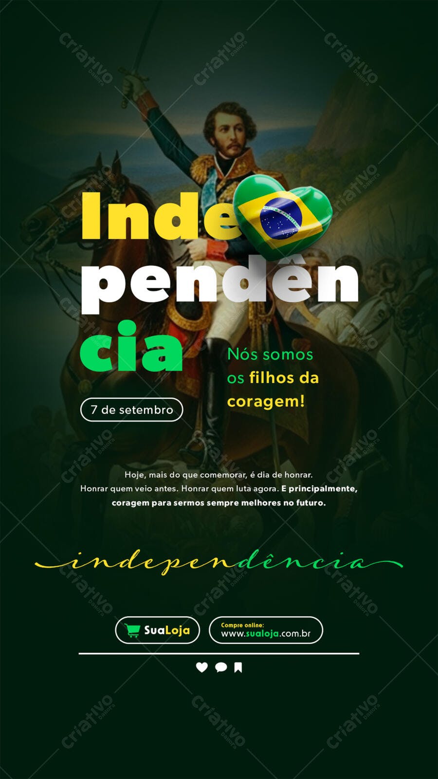 Flyer para 7 de Setembro PSD Editável