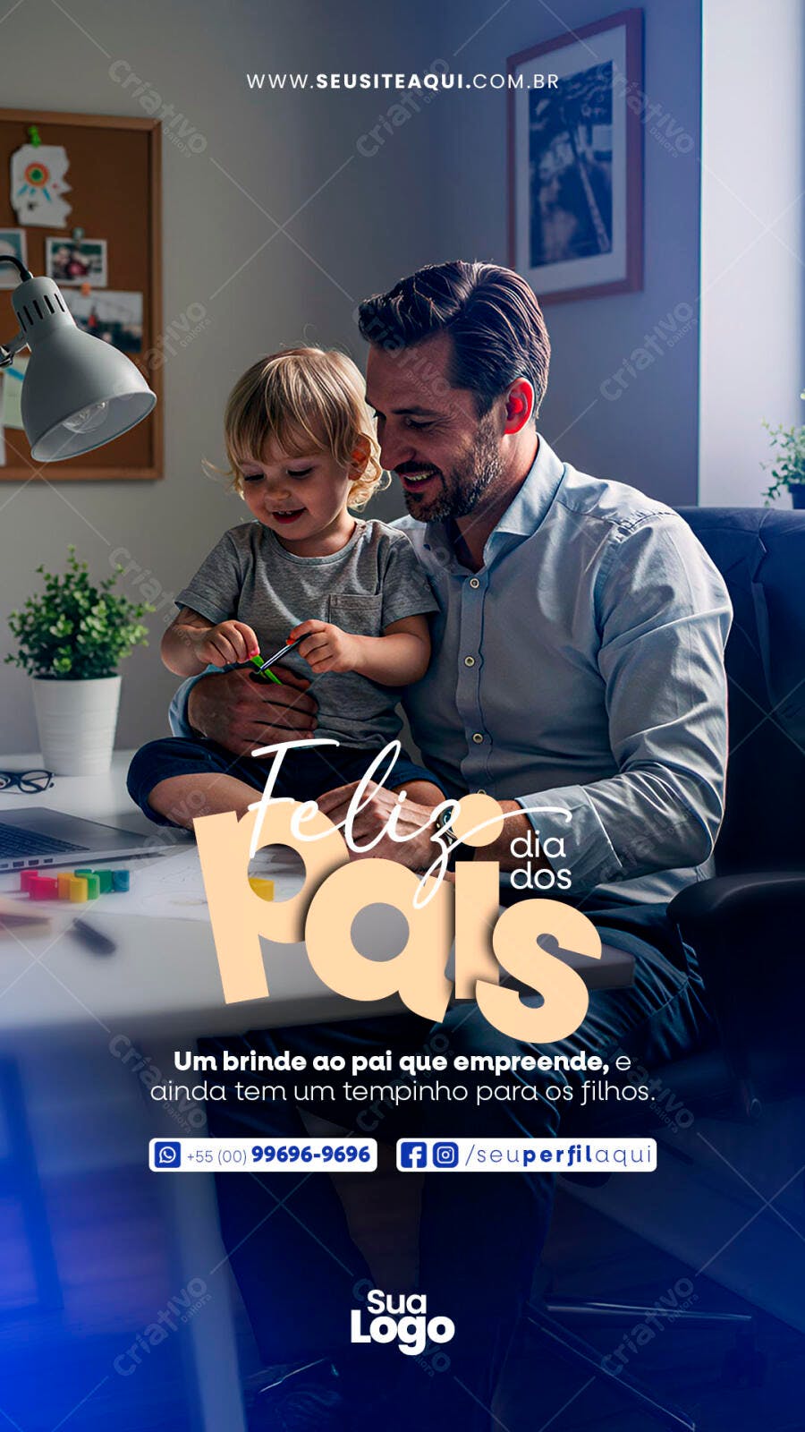 Flyer para o Dia dos Pais PSD Editável