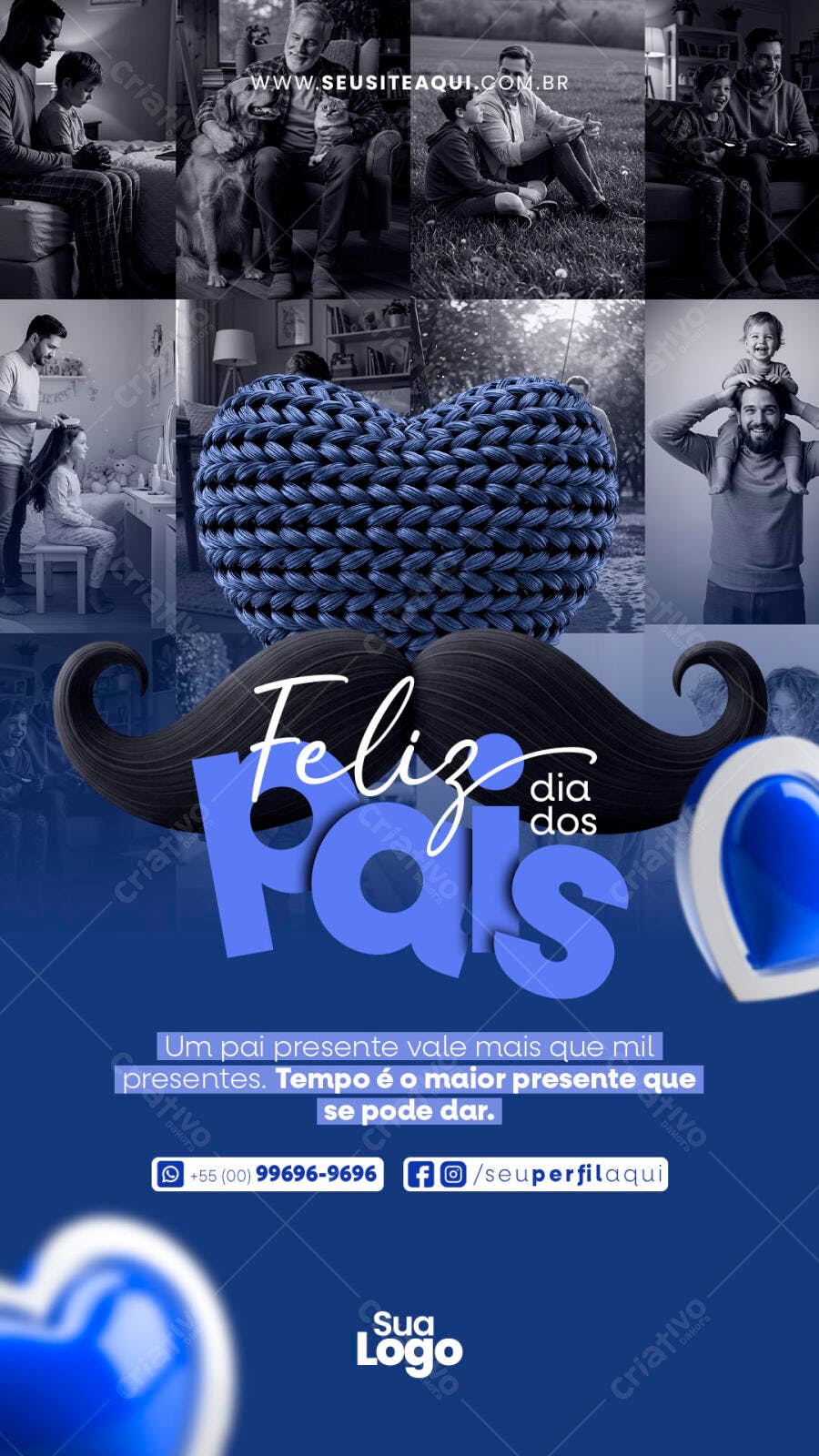 Flyer Dia dos Pais PSD Editável