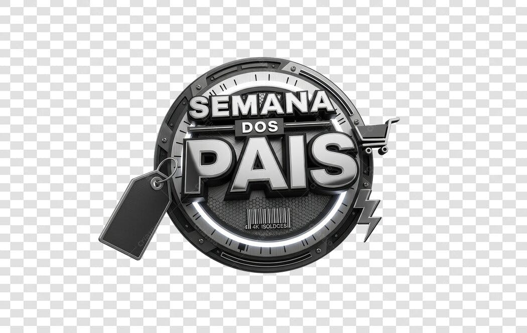 Banner Semana dos Pais PNG com fundo transparente