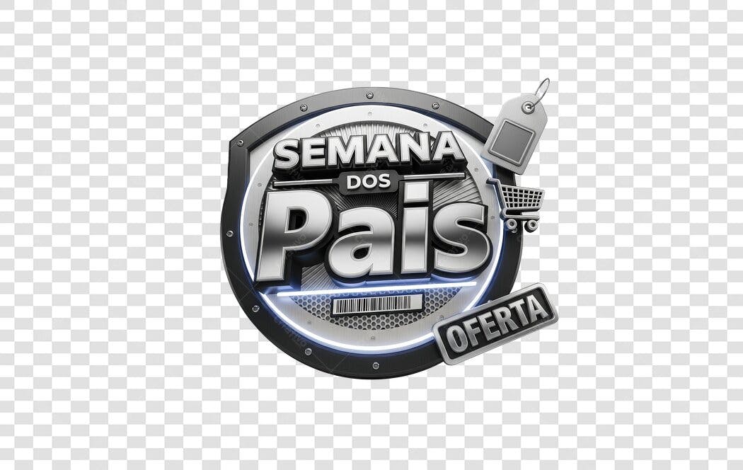 Banner Semana dos Pais PNG com fundo transparente