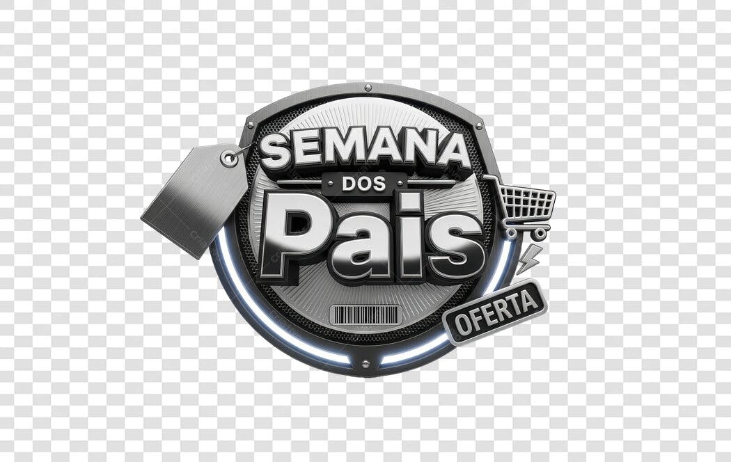 Banner Semana dos Pais PNG com fundo transparente
