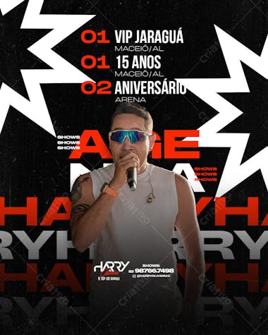 Flyer para Evento Musical de 15 Anos PSD Editável