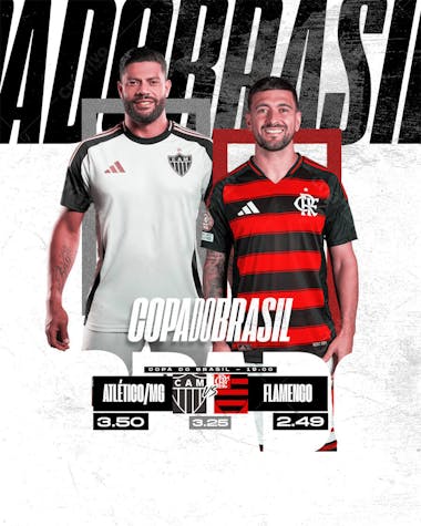 Poster Copa do Brasil Atlético MG x Flamengo PSD Editável