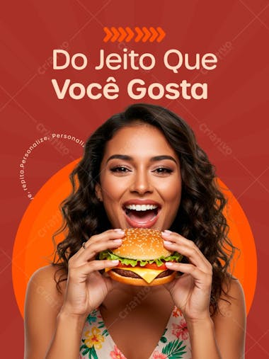 Flyer para Lanchonete PSD Editável