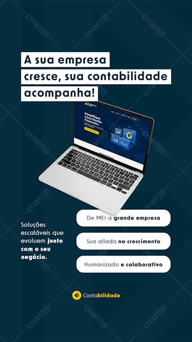Anúncio de Contabilidade para Empresas PSD Editável
