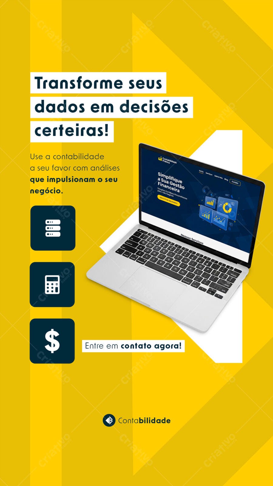 Flyer para Contabilidade PSD Editável