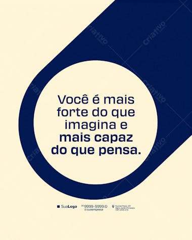 Flyer Motivacional PSD Editável