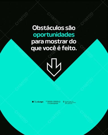 Post para Redes Sociais Motivacional PSD Editável