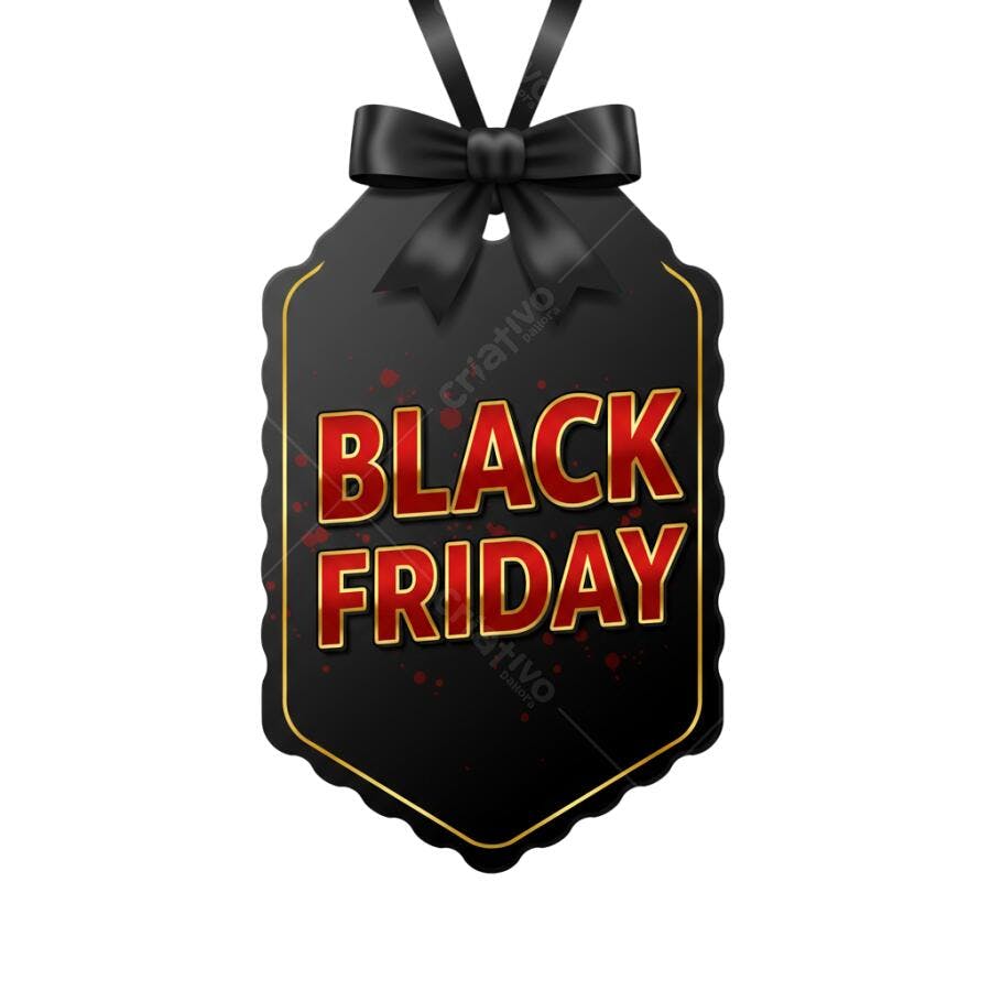 Banner Black Friday PNG com fundo transparente