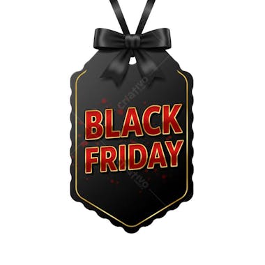 Elegant Black Friday PNG banner with transparent background.  Features black, gold, and red design elements.  "Black Friday" text is prominently displayed. Perfect for social media and website promotions.