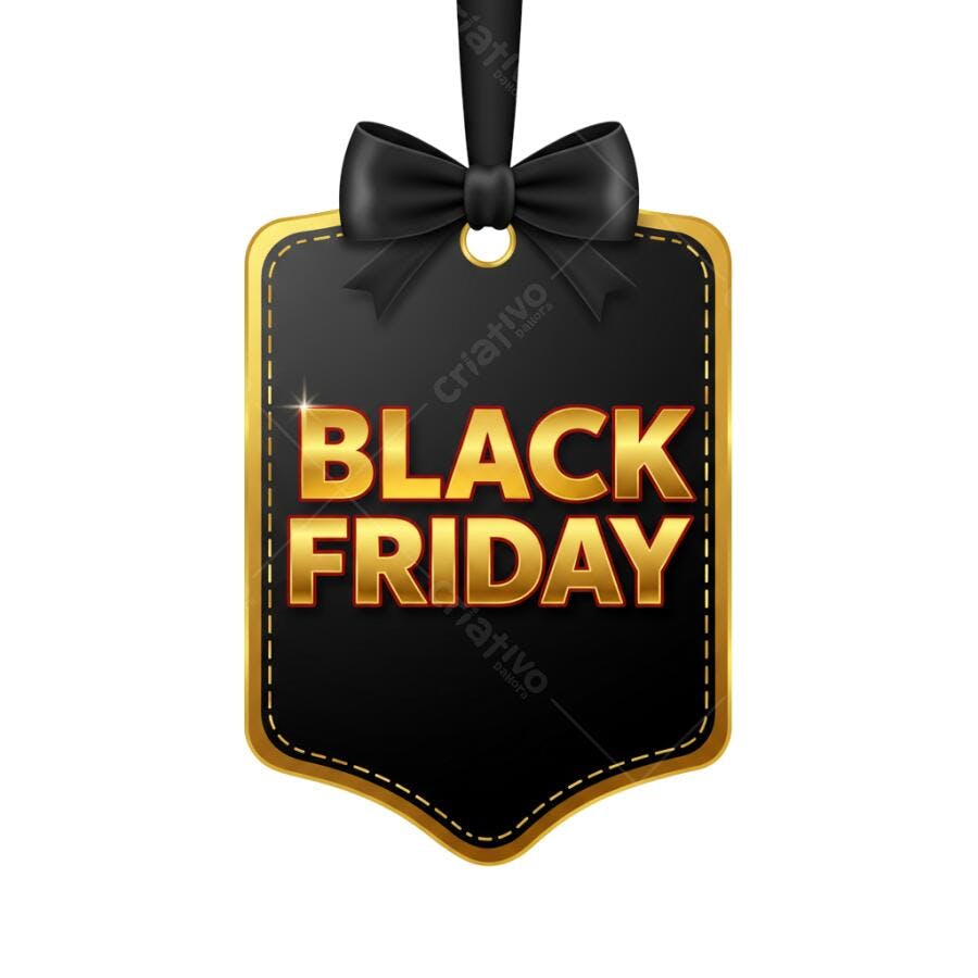 Banner Black Friday PNG com fundo transparente