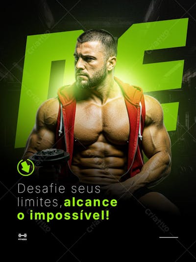 Post para Academia PSD Editável