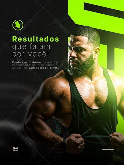 Post para Academia PSD Editável