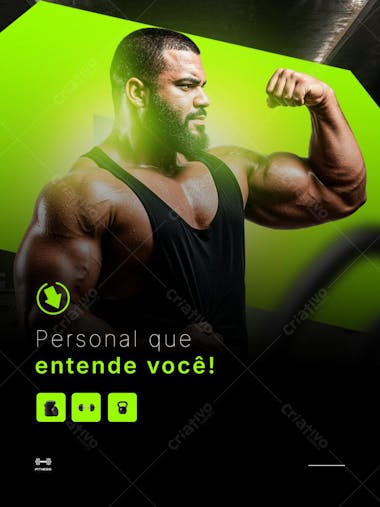 Post para Academia PSD Editável