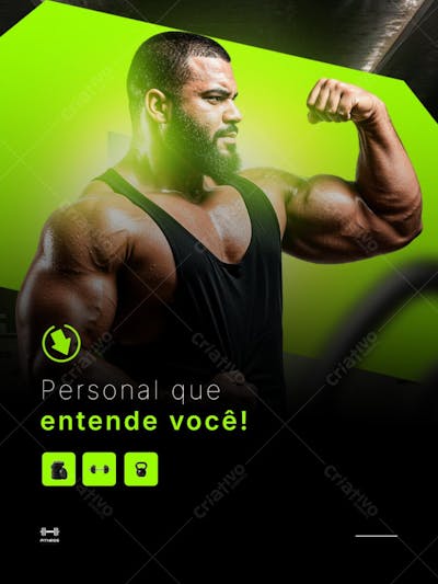 Post para Academia PSD Editável