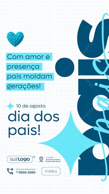 Flyer Dia dos Pais PSD Editável