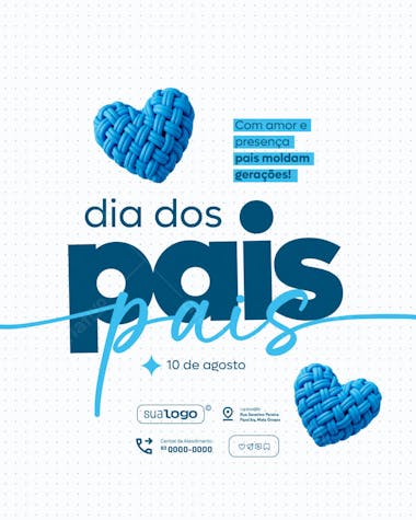 Flyer Dia dos Pais PSD Editável
