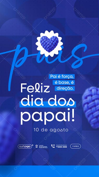 Flyer Dia dos Pais PSD Editável