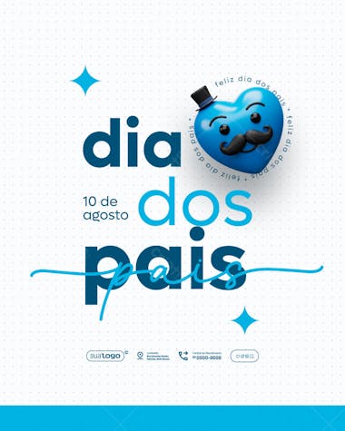 Flyer Dia dos Pais PSD Editável