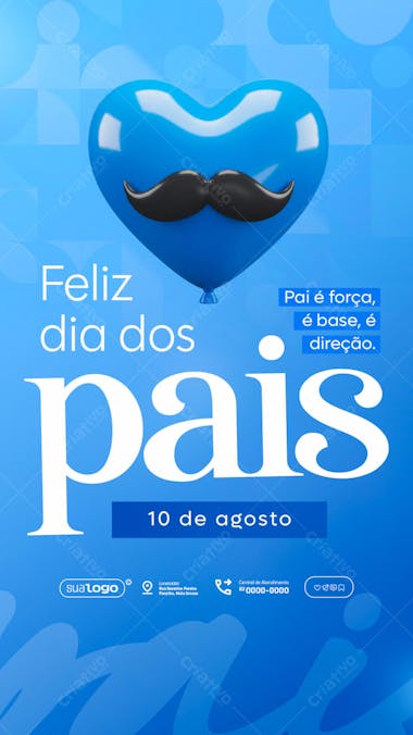 Flyer Dia dos Pais PSD Editável
