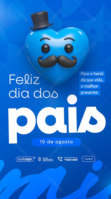 Flyer Dia dos Pais PSD Editável