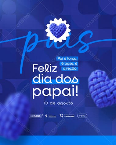 Post para Dia dos Pais PSD Editável