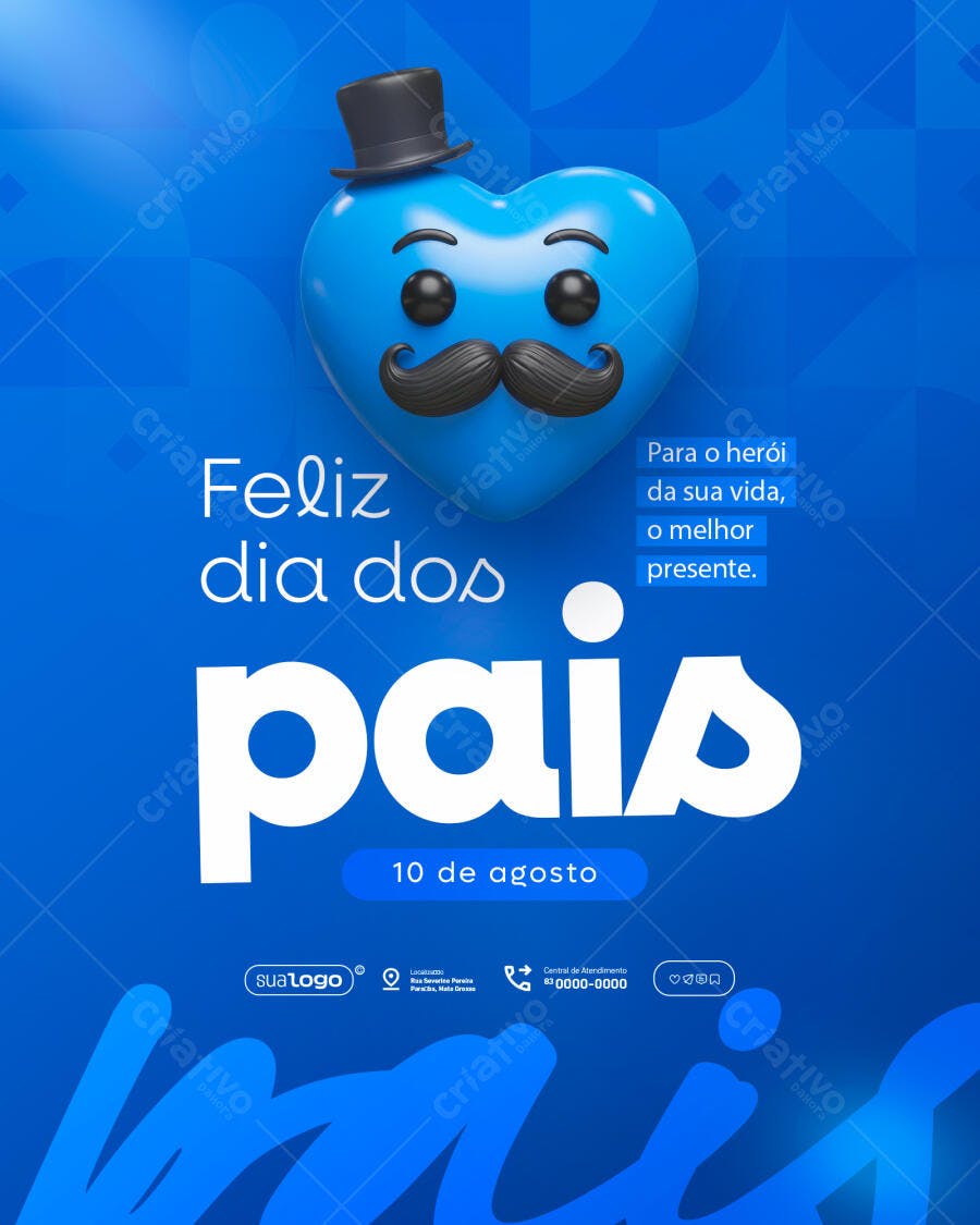 Flyer Dia dos Pais PSD Editável