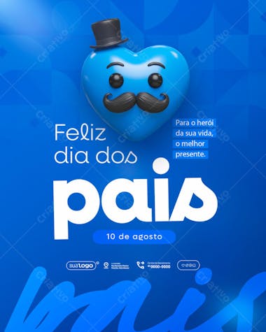 Flyer Dia dos Pais PSD Editável