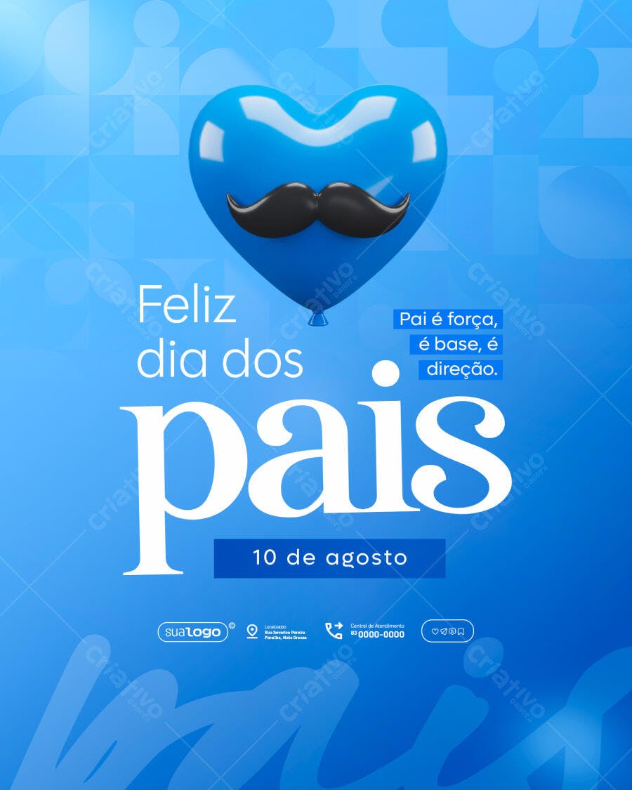 Flyer para Dia dos Pais PSD Editável