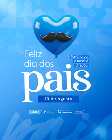 Flyer para Dia dos Pais PSD Editável