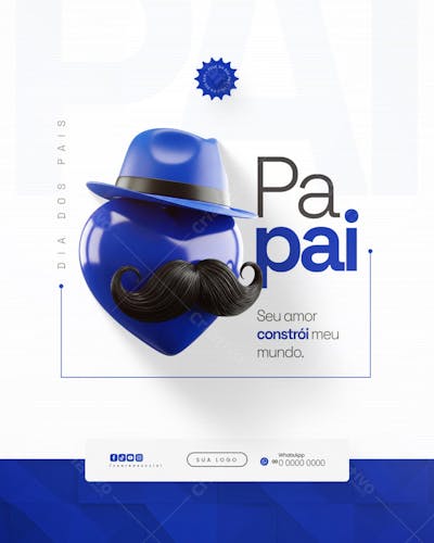 Flyer Dia dos Pais PSD Editável