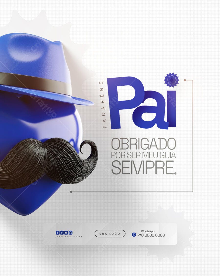 Flyer Dia dos Pais PSD Editável