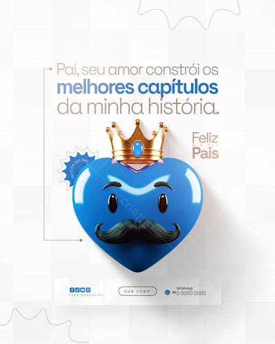 Flyer Dia dos Pais PSD Editável