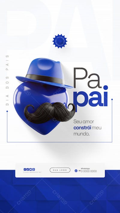 Flyer Dia dos Pais PSD Editável