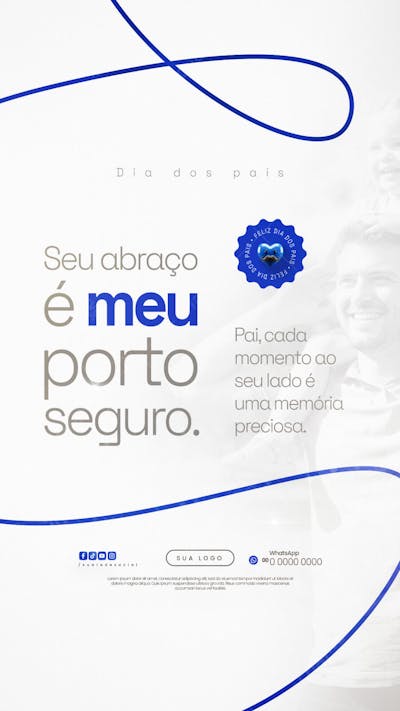 Flyer Dia dos Pais PSD Editável