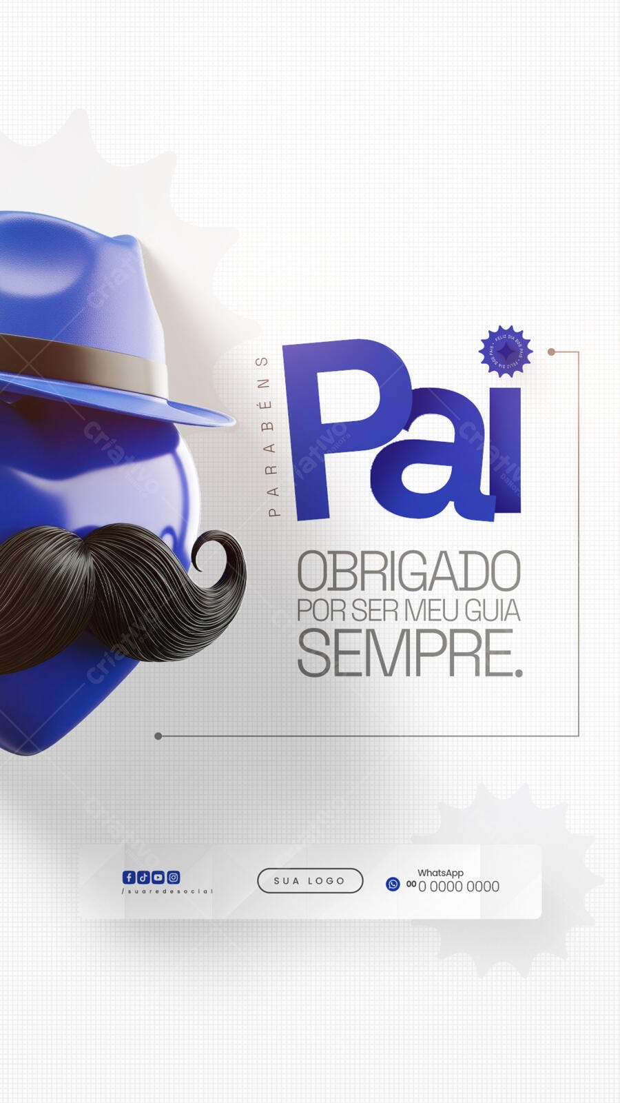 Flyer Dia dos Pais PSD Editável