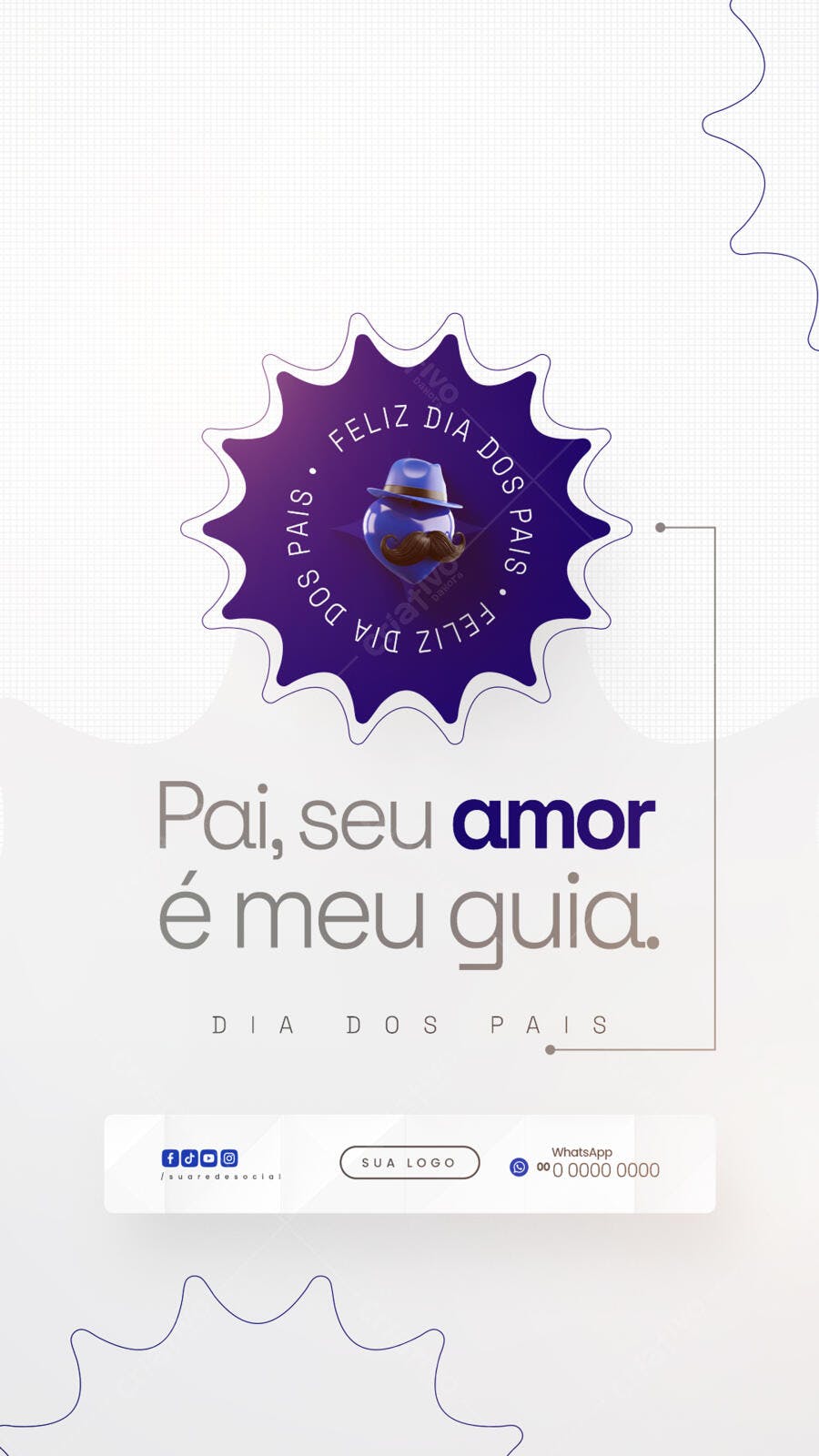 Post para Dia dos Pais PSD Editável