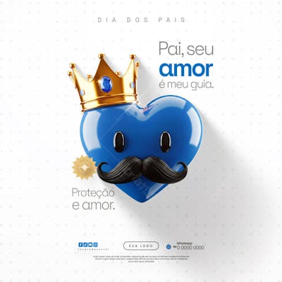 Flyer Dia dos Pais PSD Editável