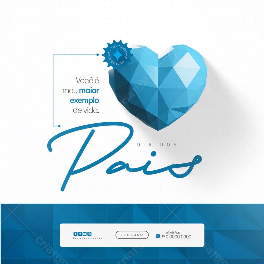 Postagem Dia dos Pais PSD Editável