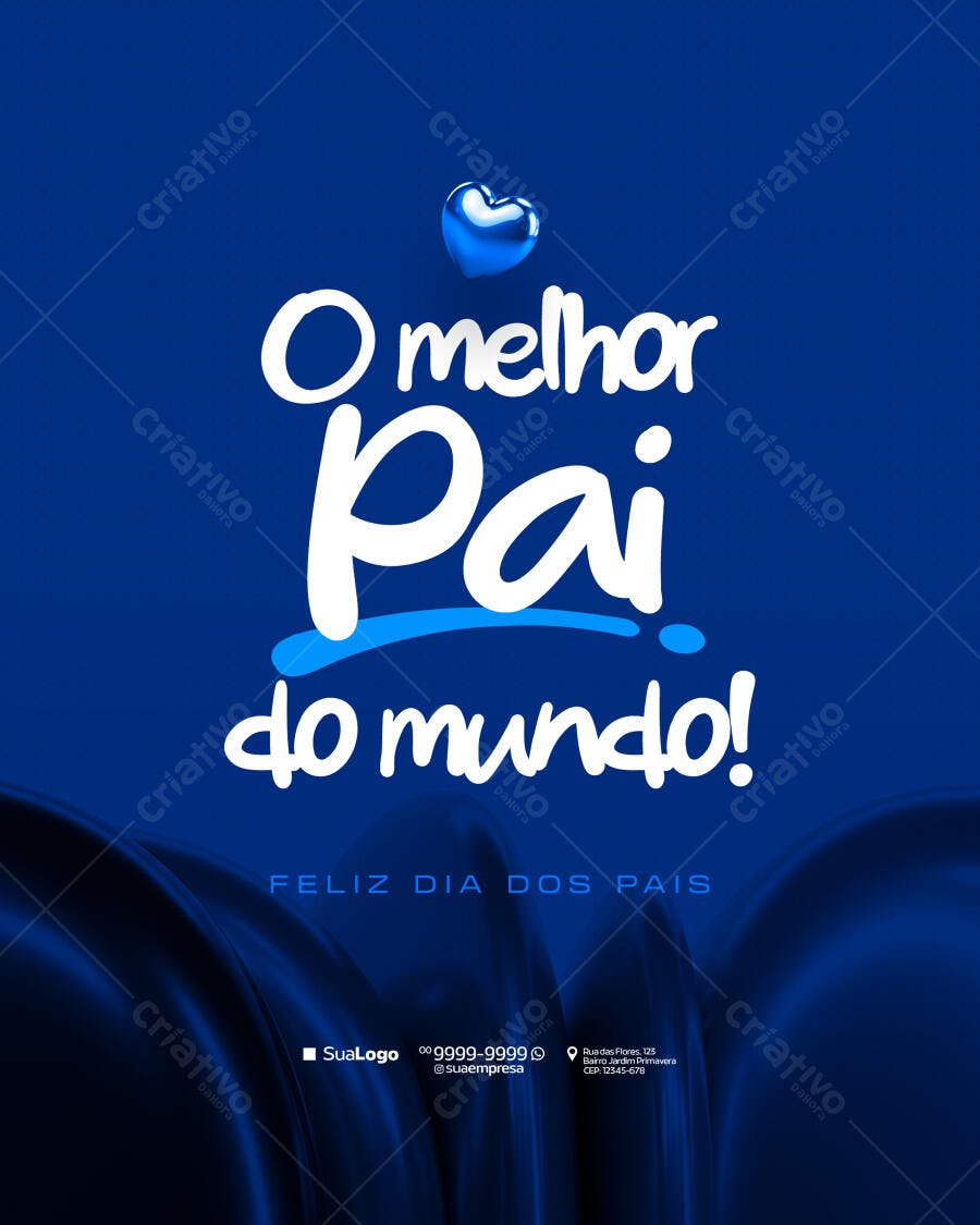 Flyer Dia dos Pais PSD Editável