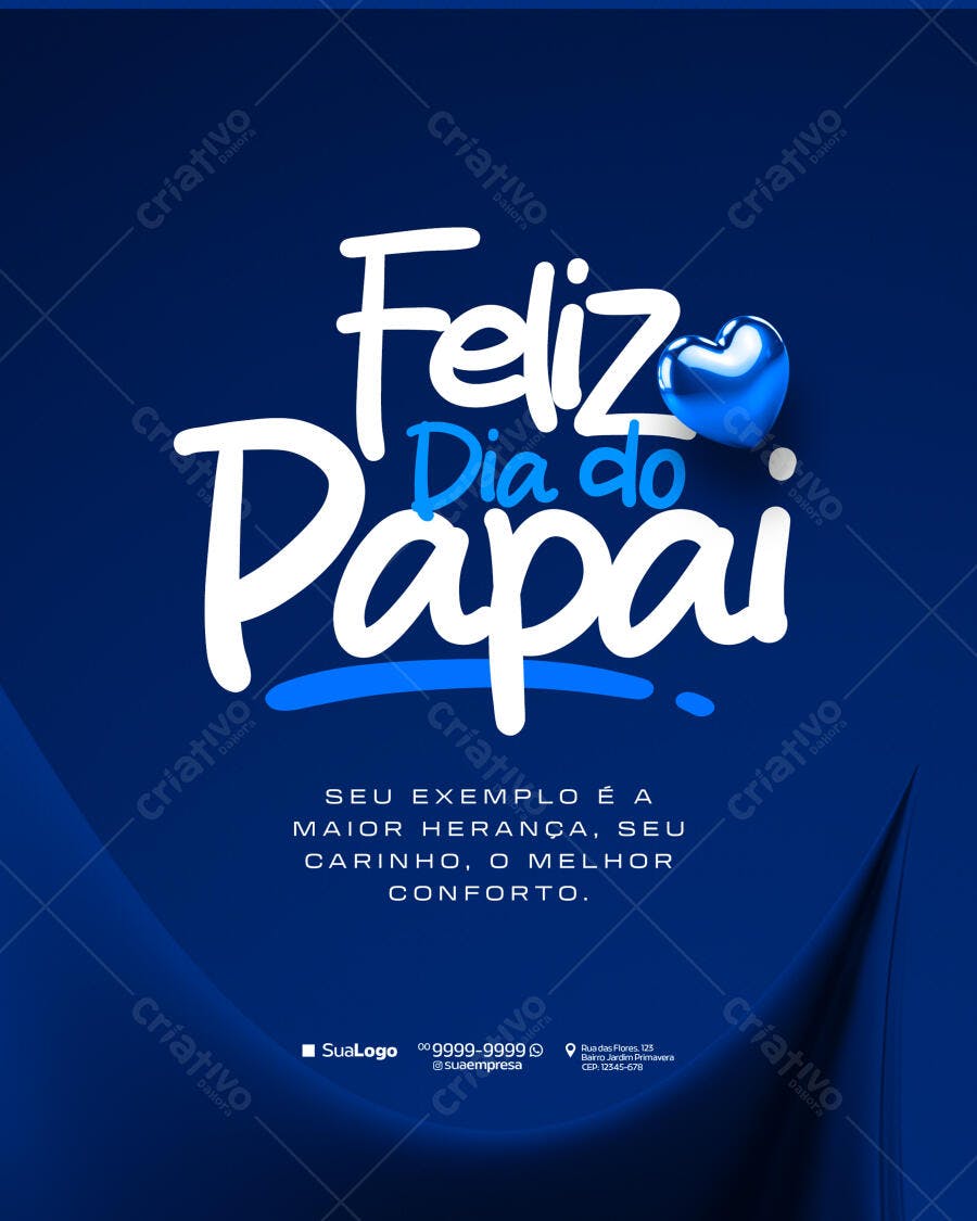 Flyer Dia dos Pais PSD Editável