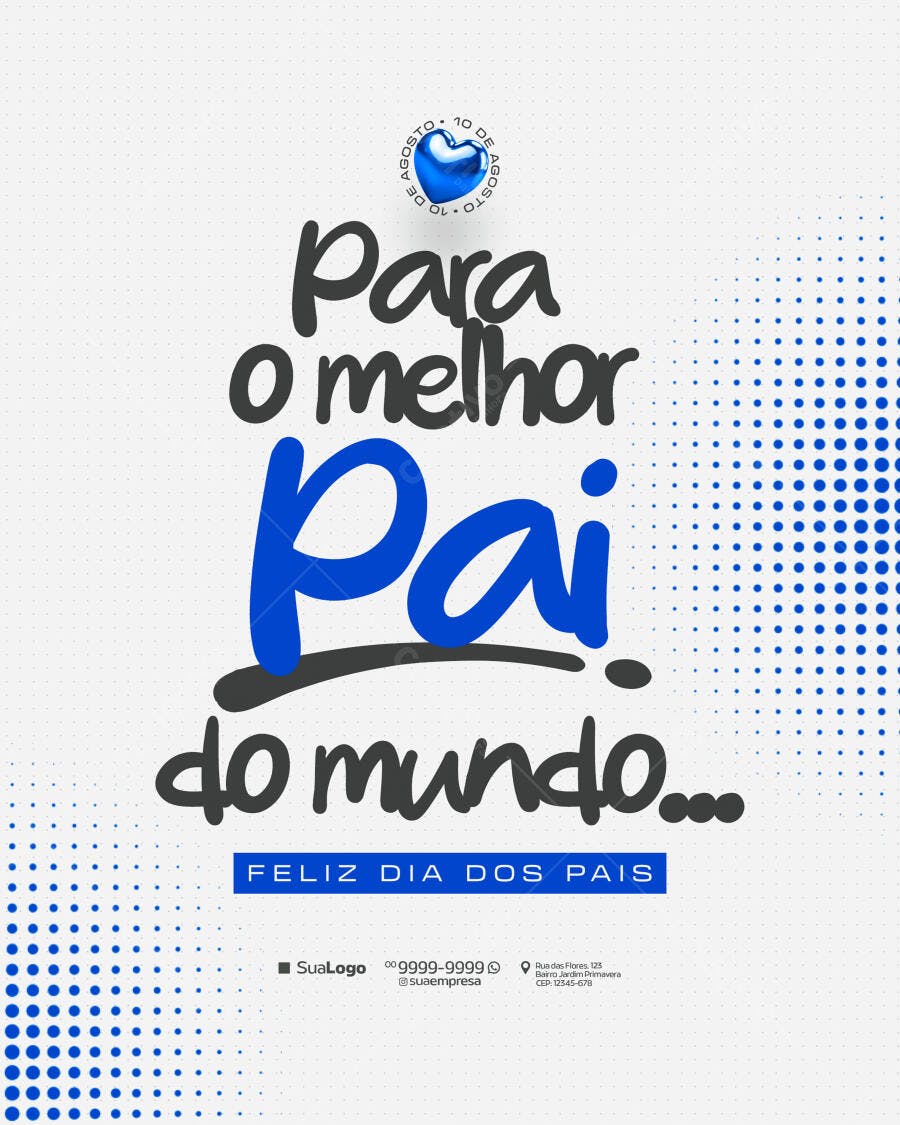 Flyer Dia dos Pais PSD Editável