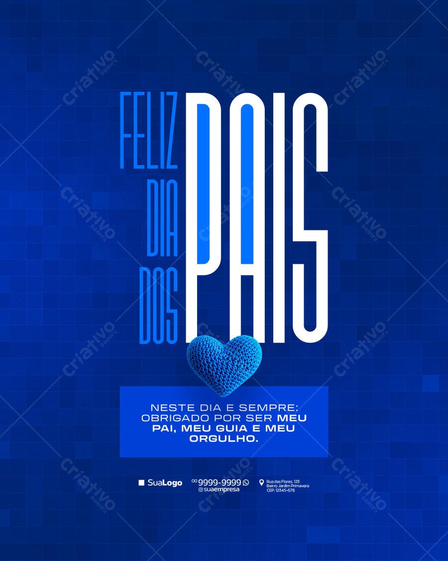 Flyer Dia dos Pais PSD Editável