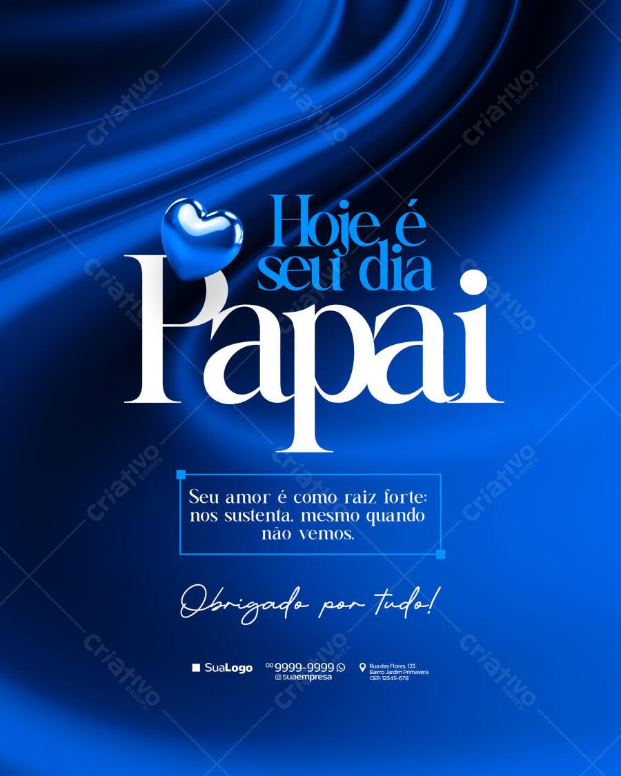 Postagem Dia dos Pais PSD Editável