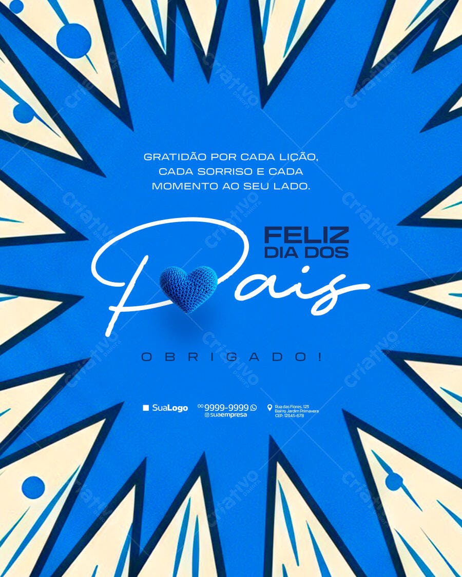 Flyer Dia dos Pais PSD Editável